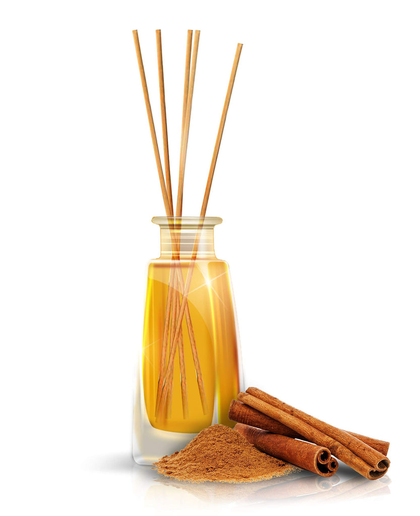 Reed Diffuser Cinnamon 3.4 Fl Oz(100ml) - Room Diffuser with Cinnamon Essential Oil - Home Fragrance - Aromatherapy