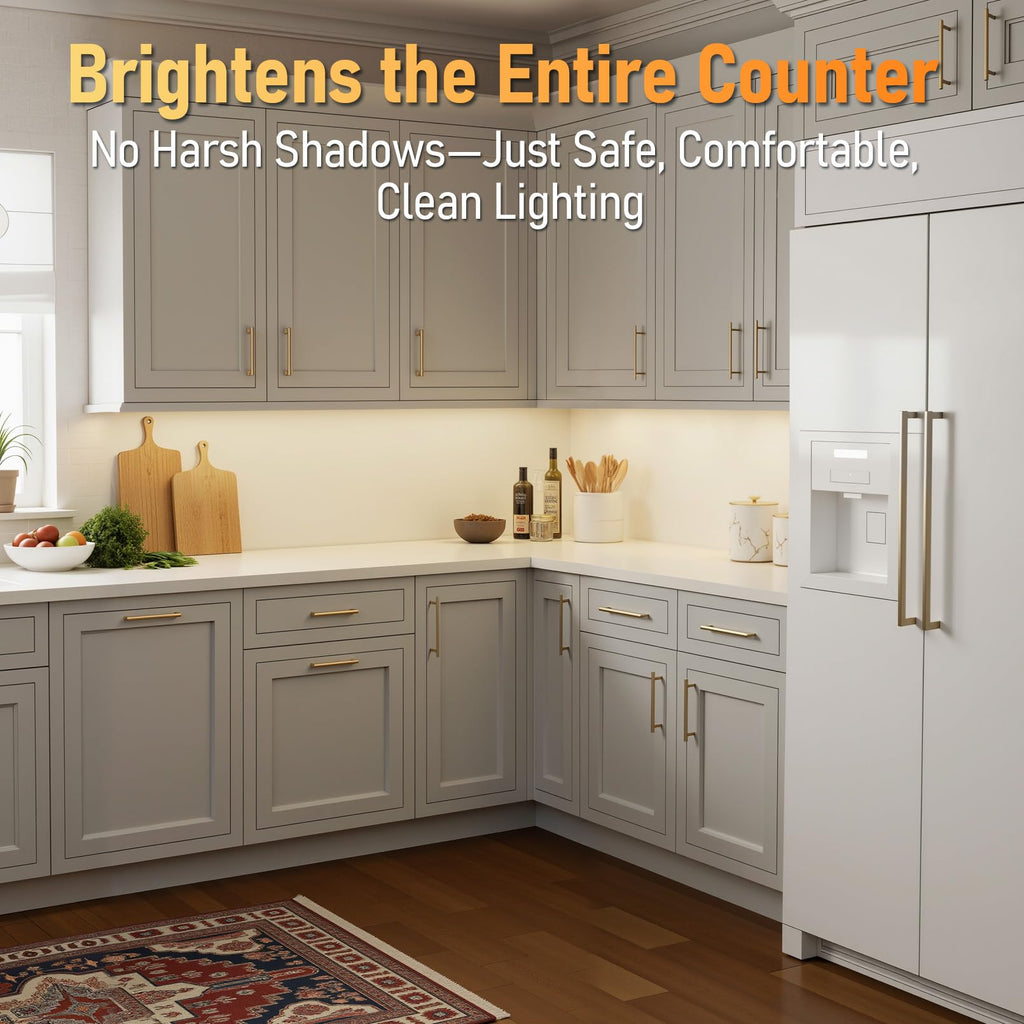 Ultra-Slim LED Under Cabinet Lighting Fits 18" Cabinets