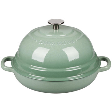 Enameled Cast Iron Dutch Oven Pot with Lid, Round Bread Oven made Sourdough Bread Baking, 6 Quart, Sage Green