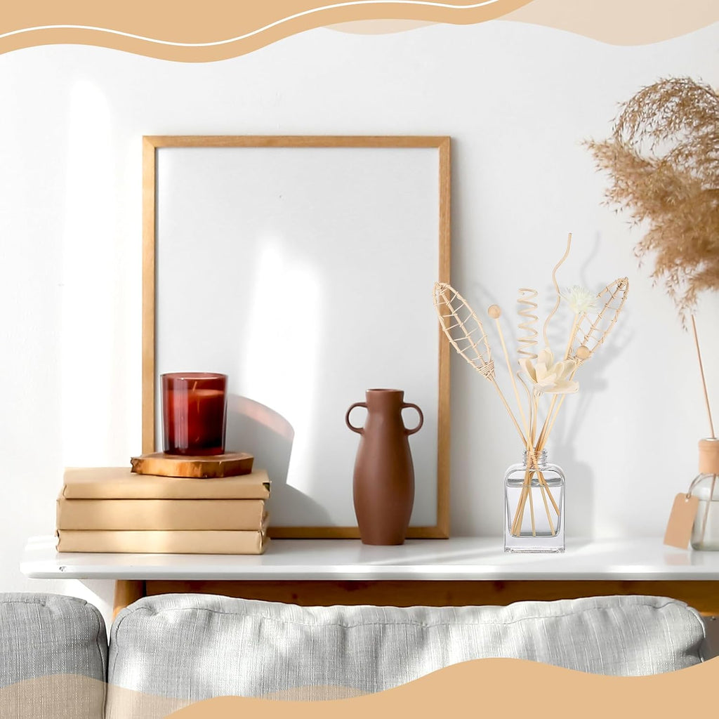 Reed Diffuser Sticks Set Include Natural Rattan Wood Beads, 11 Style Fragrance Diffuser, Rattan Reed - Set of 32