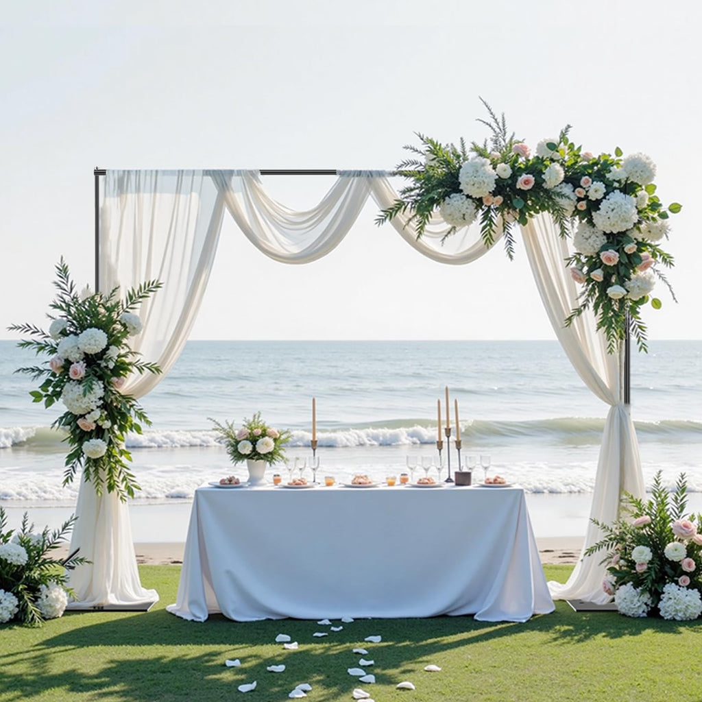 Backdrop Stand, 10x7ft Background Stand with Heavy Duty Flat Base