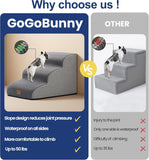 Ramp Dog Stairs for Couch Sofa and Chair 15.7" H, 3-Step Pet Steps for Small Dogs and Cats