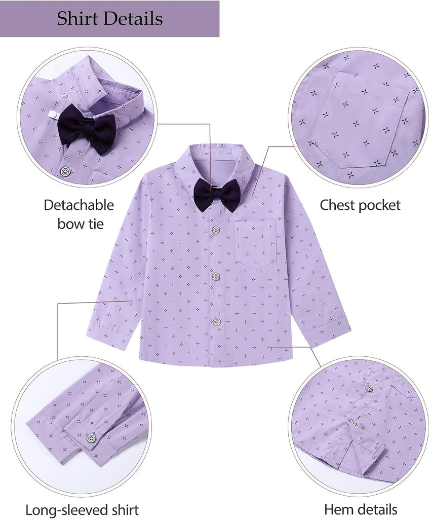 Toddler Boy Dress Clothes Suit Boys Formal Wedding Outfit Set