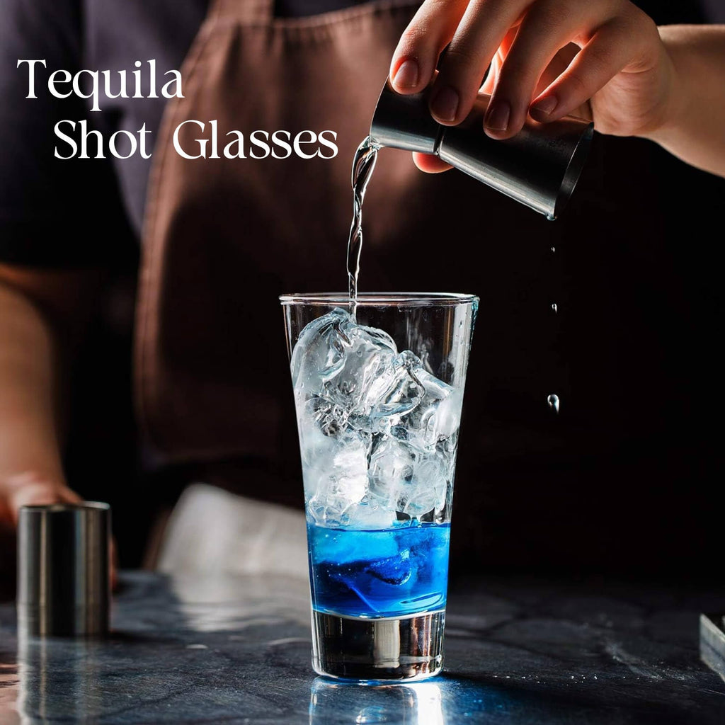 18 Pack 2 oz Shot Glasses, Clear Shot Cups with Heavy Base