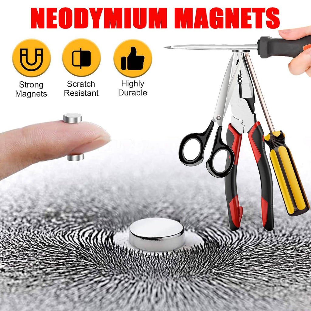 Brass Hidden Cylinder Hinges Set 60 Piece with Neodymium Magnets