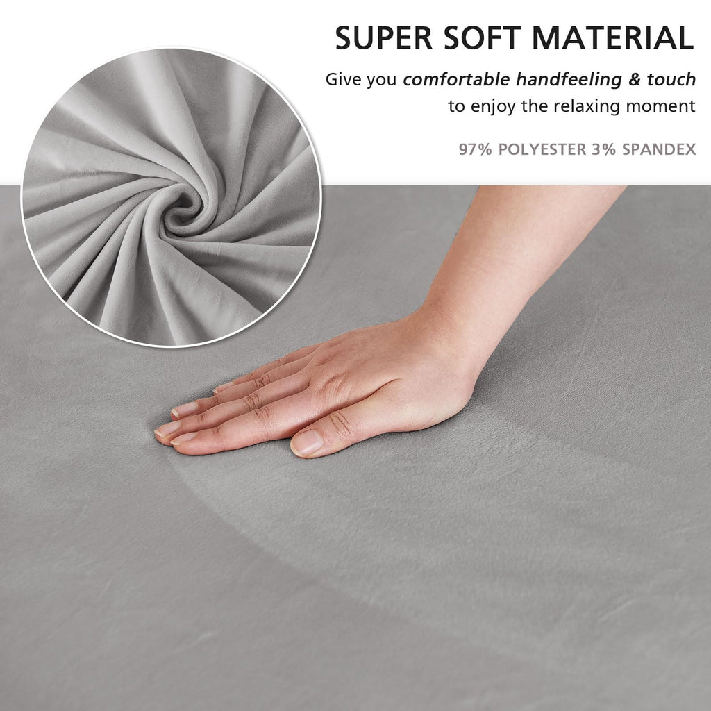Light Grey Armchair Covers Arm Chair Cover Armchair Slipcovers with Skirt
