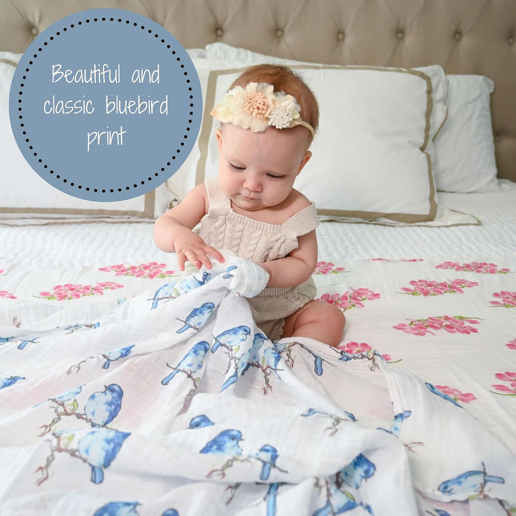 Muslin Swaddle Blanket, 47 x 47, Newborn Receiving Blanket