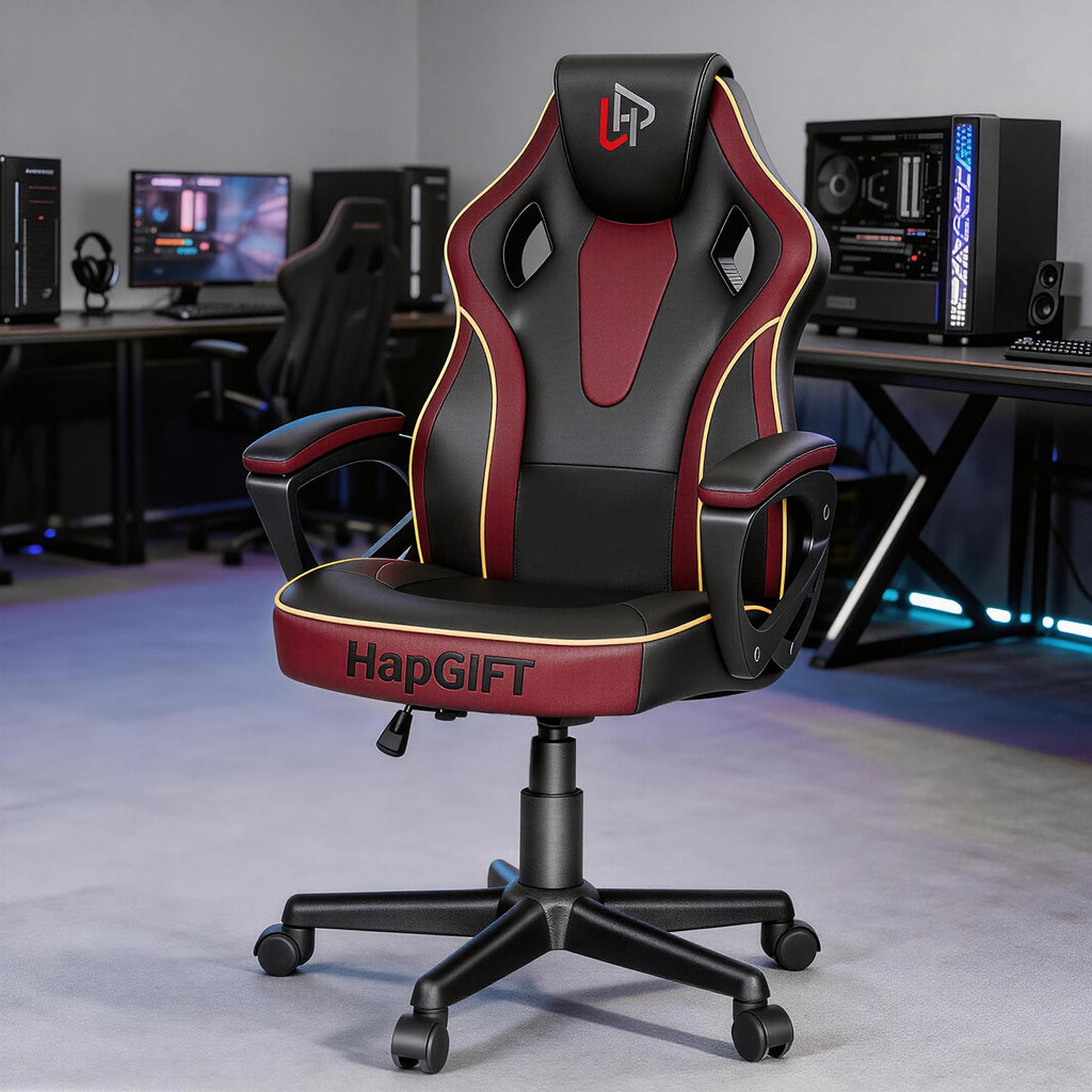 Computer Chair, Racing Style Gaming Chair with Link Armrest, Ergonomic PC Office Chairs for Adults Teens, Height