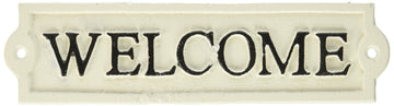 Antique White Welcome Sign