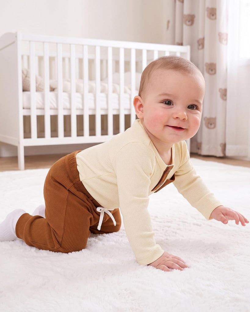 Baby Boy Clothes Two Piece Long Sleeve Top and Pants Fall Outfit Set