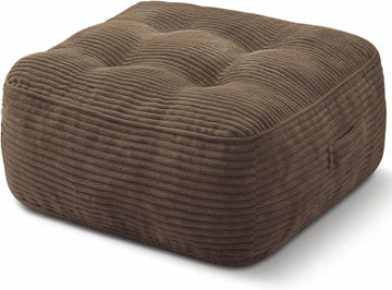 11" Thick Washable Floor Pillow for Adults, Yoga & Meditation Cushion with Handle, Square Large Pillows Seating with