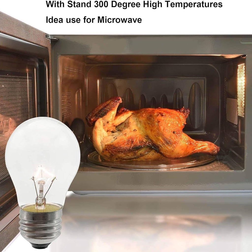 Oven Light Bulb 40 Watt Appliance Light Bulb, High Temperature 300 Degree Resistant Appliance Bulb for Oven, Stove