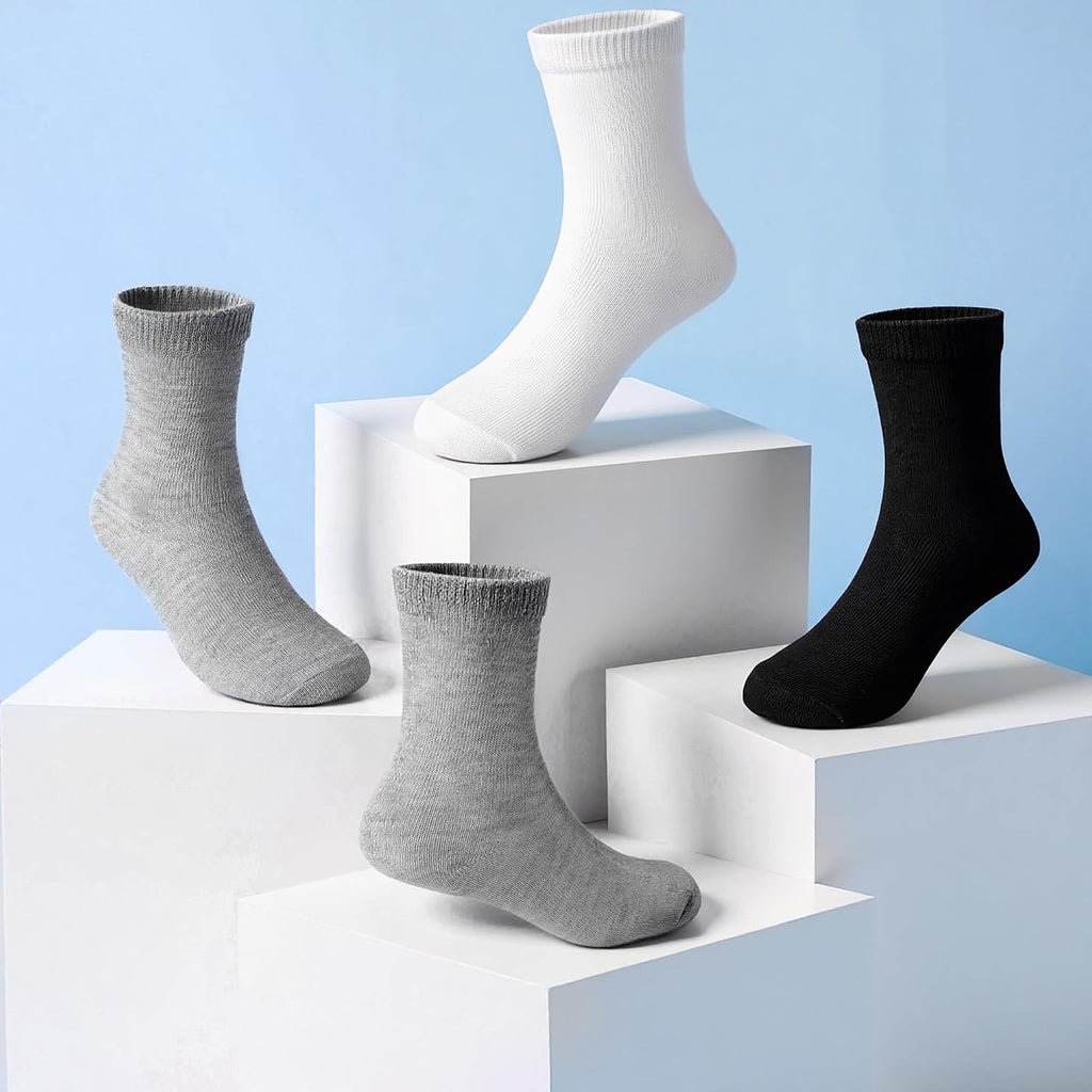 Kids Socks 12 Pairs Boys Girls Athletic Crew Socks -13