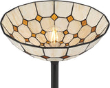 Castillo 72" High Black Torchiere Floor Lamp