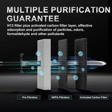 Air Purifiers for Bedroom, H13 True HEPA Air Purifier for Dorm Home Office, Quiet Air Cleaner with C