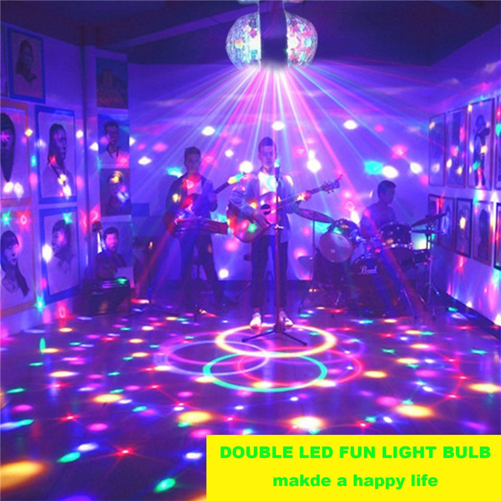 Magic Rotating AC 85-265V E26/E27 LED Disco Ball Light, RGB Disco Light Bulb, Multi-Colored Dj Disco Lights