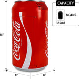 8 Can Portable Mini Fridge, 5.4L (5.7 qt) Compact Personal Travel Fridge for Snacks Lunch Drinks Cosmetics, Includes