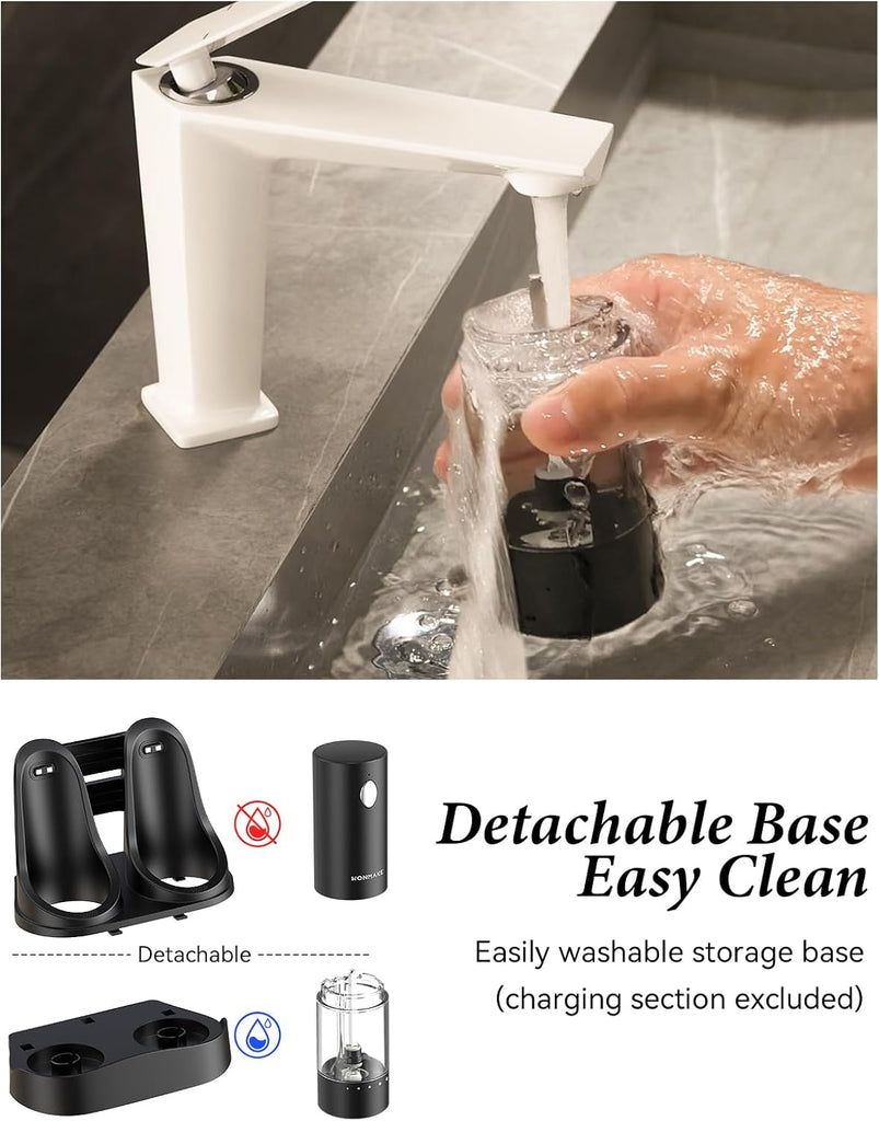 Electric Salt and Pepper Grinder Set, Charging Base, Automatic Rechargeable - Set of 2
