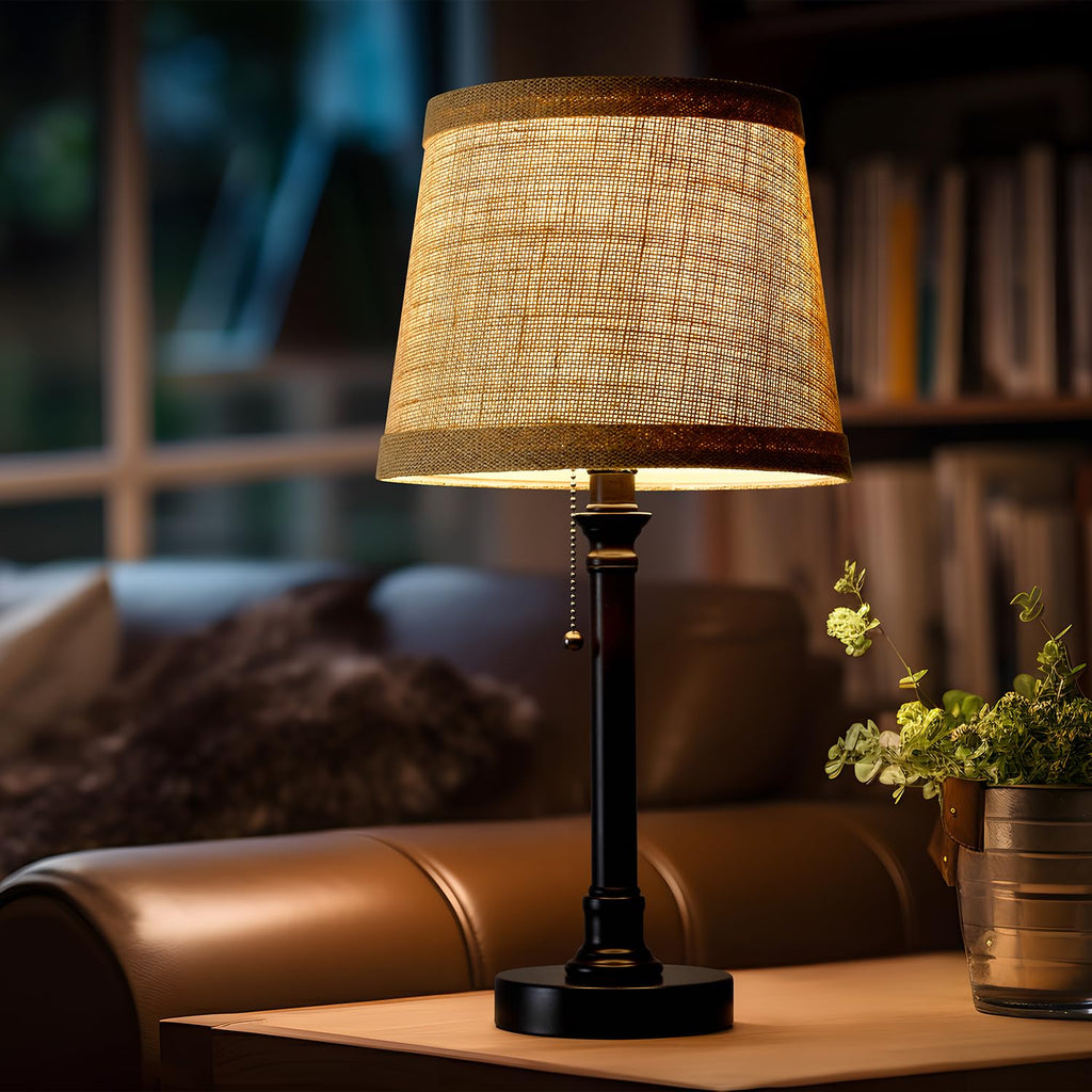 19.5" Small Table Lamp - Bedside Lamps for Nightstand