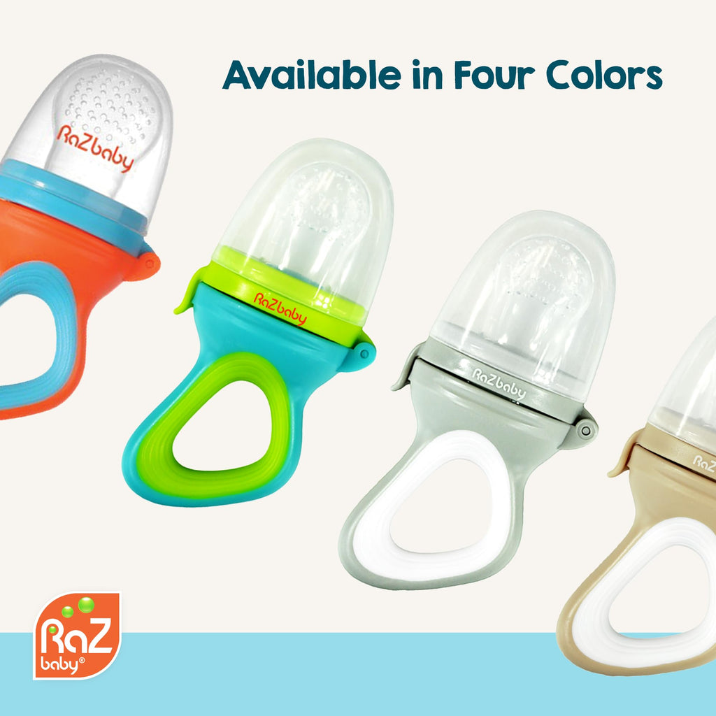 Baby Solids/Frozen Fruit Feeder Pacifier, Infant Teether Toy 6M+, BPA-Free, Safely Introduce Solids, Natural Teething