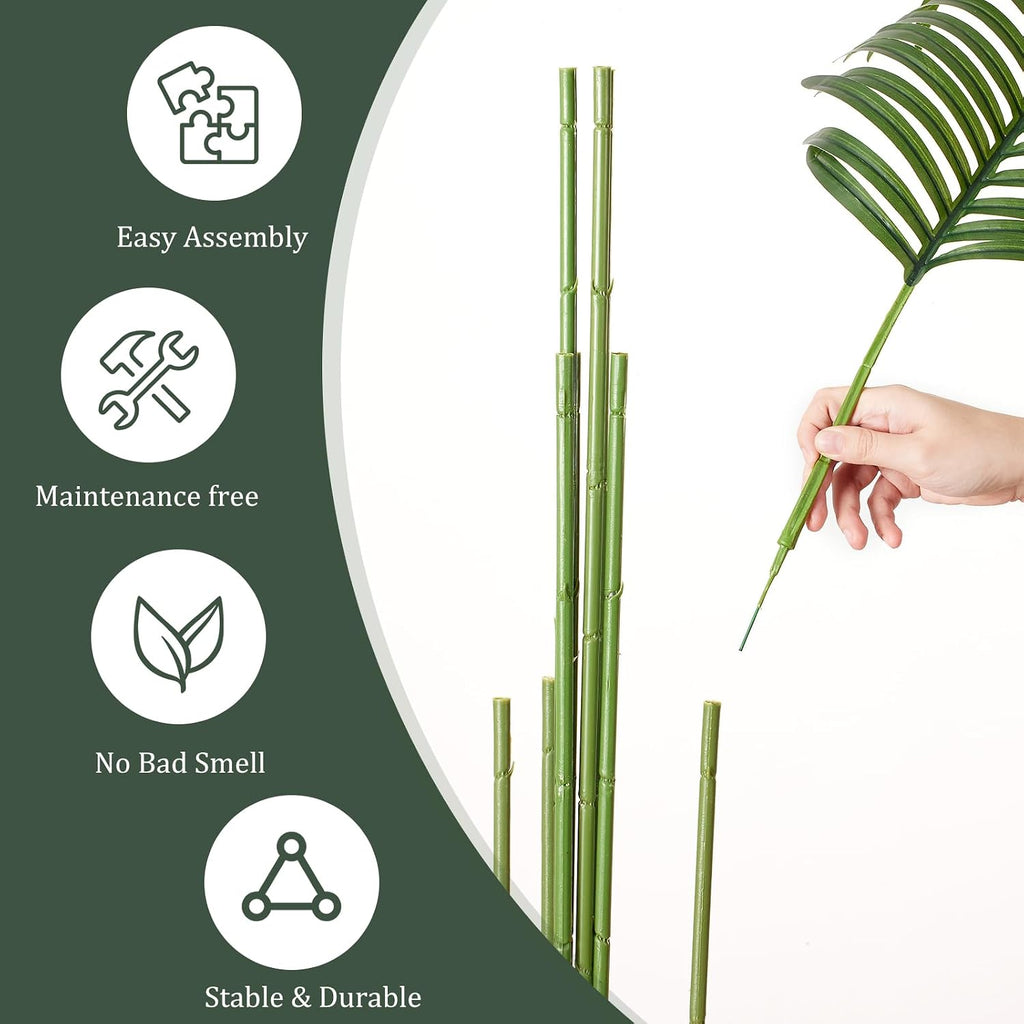 Artificial Palm Tree 5.5FT Tall Fake Tree Nearly Natural Large Tropical Faux Plant Faux Areca Palm Tree with Real