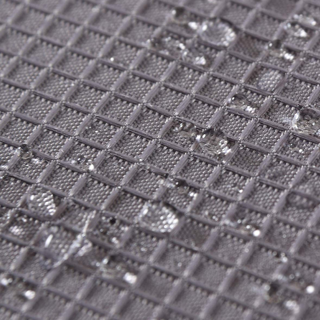 Waffle Weave Textured Half Window Tier Curtains Water Repellent Window Covering Bathroom Short Curtains, 72" x 45"