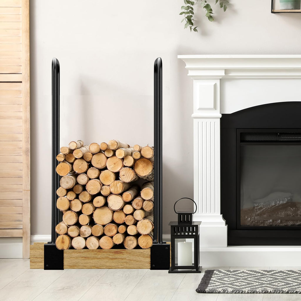 Heavy Duty Firewood Racks Adjustable Length Log Bracket Rack Holder