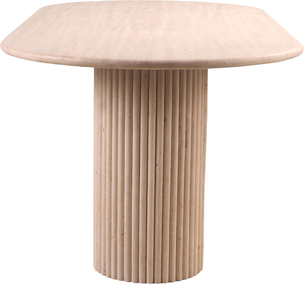 Messina Brown Marble Dining Table