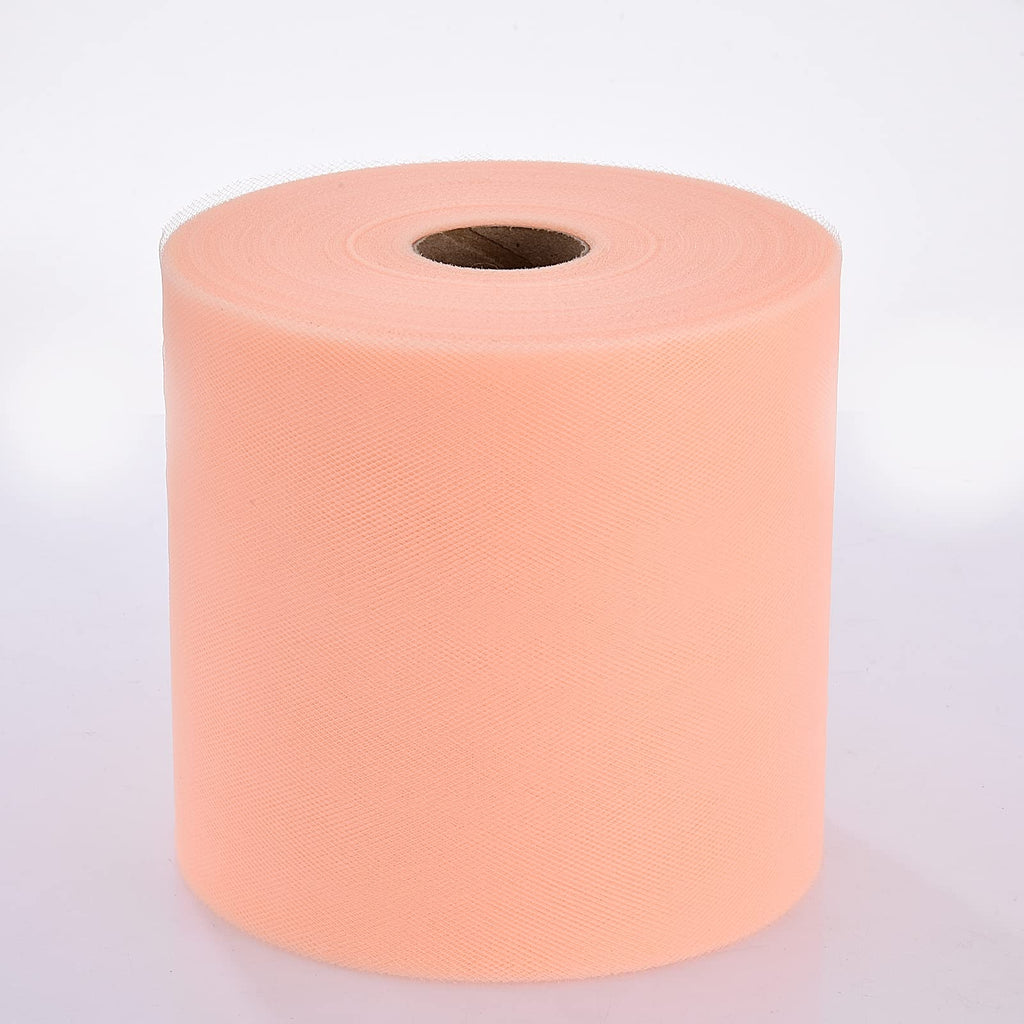 Tulle Fabric Roll, 6" by 200 Yards Tulle Roll(New-Champagne)