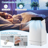 15000 BTU Portable Air Conditioner, with Heat, Auto Swing 4-in-1 AC Unit for Rooms up to 800 Sq.Ft, with Built