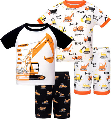 Boys Short Sleeve Piece 100% Cotton Pajamas Size 18M