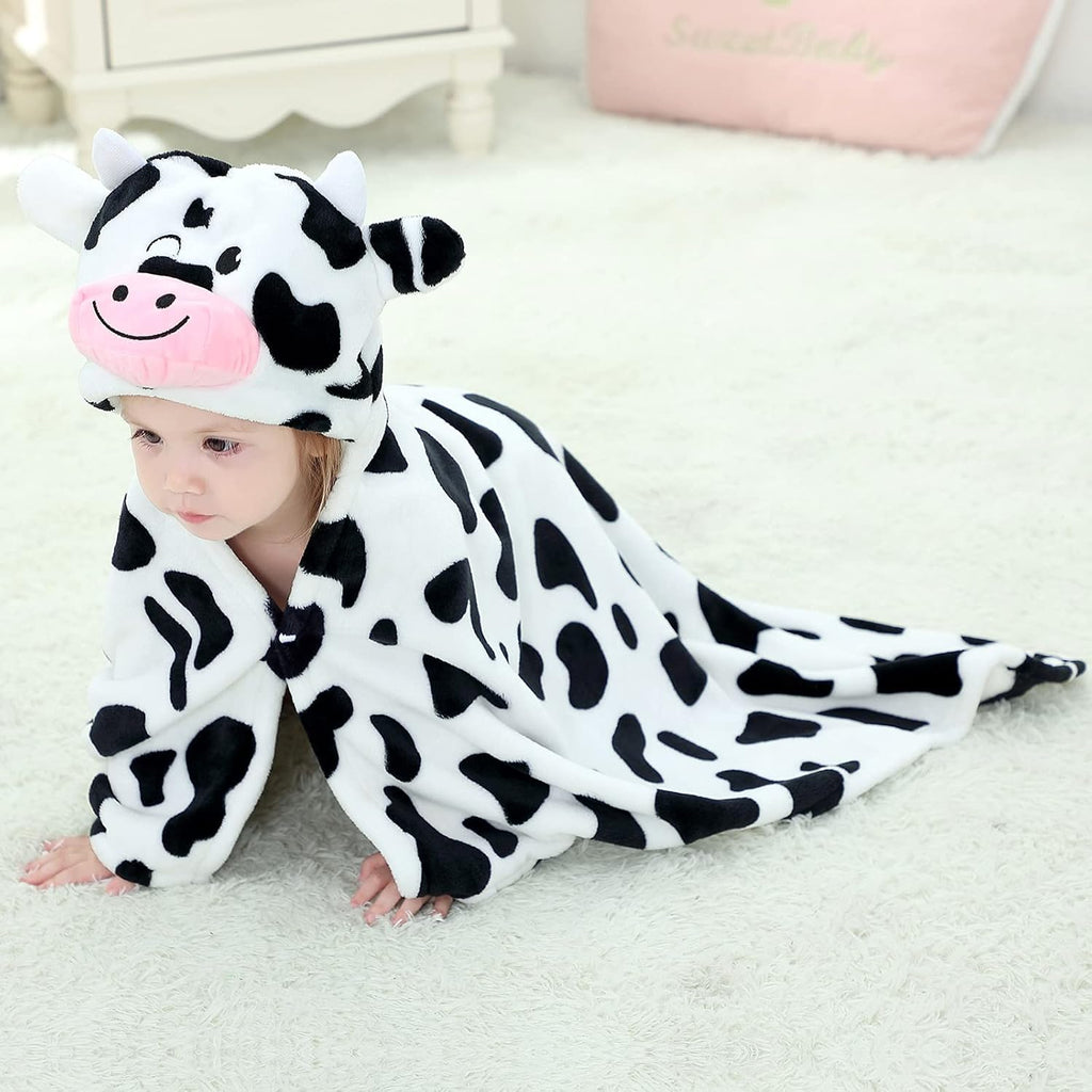 Wearable Blanket Hoodie for Kids Toddlers Hooded Towels Soft Cozy Wearable Throw Blanket Hoodie for Boys Girls