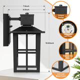 LED Outdoor Wall Lights, 10W 3000K/4000K/6500K Selectable