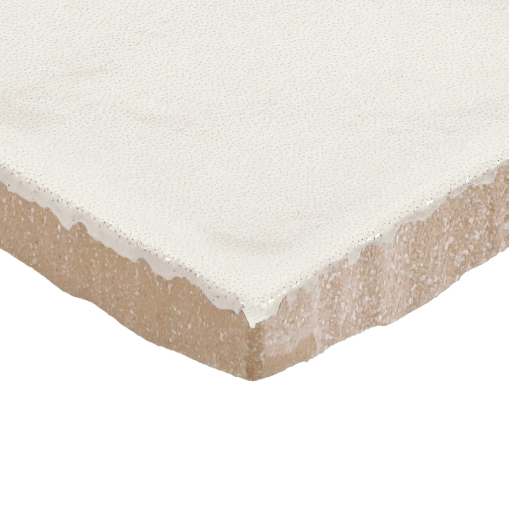 Zellige 4" x 4" Ceramic Wall Tile in Glossy Gesso (7.98 SQFT per Carton) (76 PC per Carton)