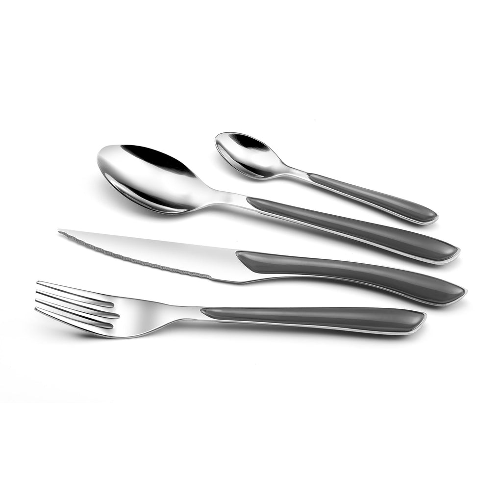 Cutlery Set, Stainless Steel, Grey