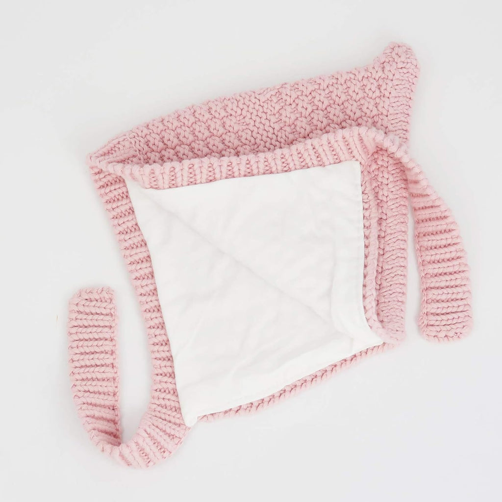 Baby Winter Bonnet Cotton Lined Pixie Knit Hat