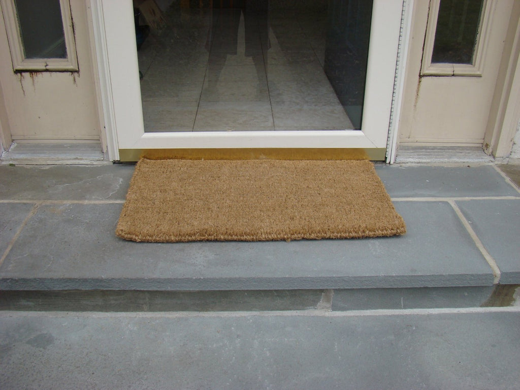 1" Thick Natural Woven Coco Coir Doormat, 24" x 48", Heavy-Duty Coconut Fiber Scraper Mat for Front Door, Entryway &