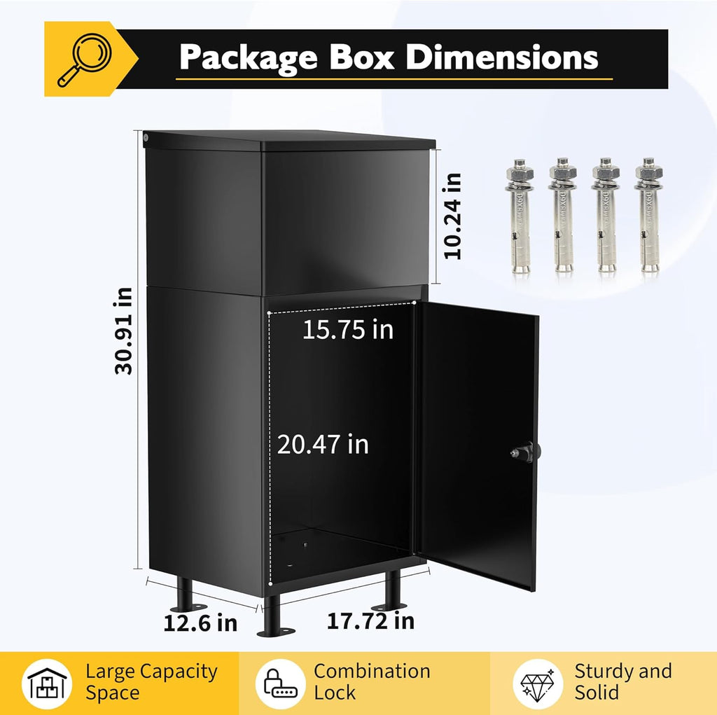 Parcel Drop Boxes Package Delivery Boxes with Secure Storage