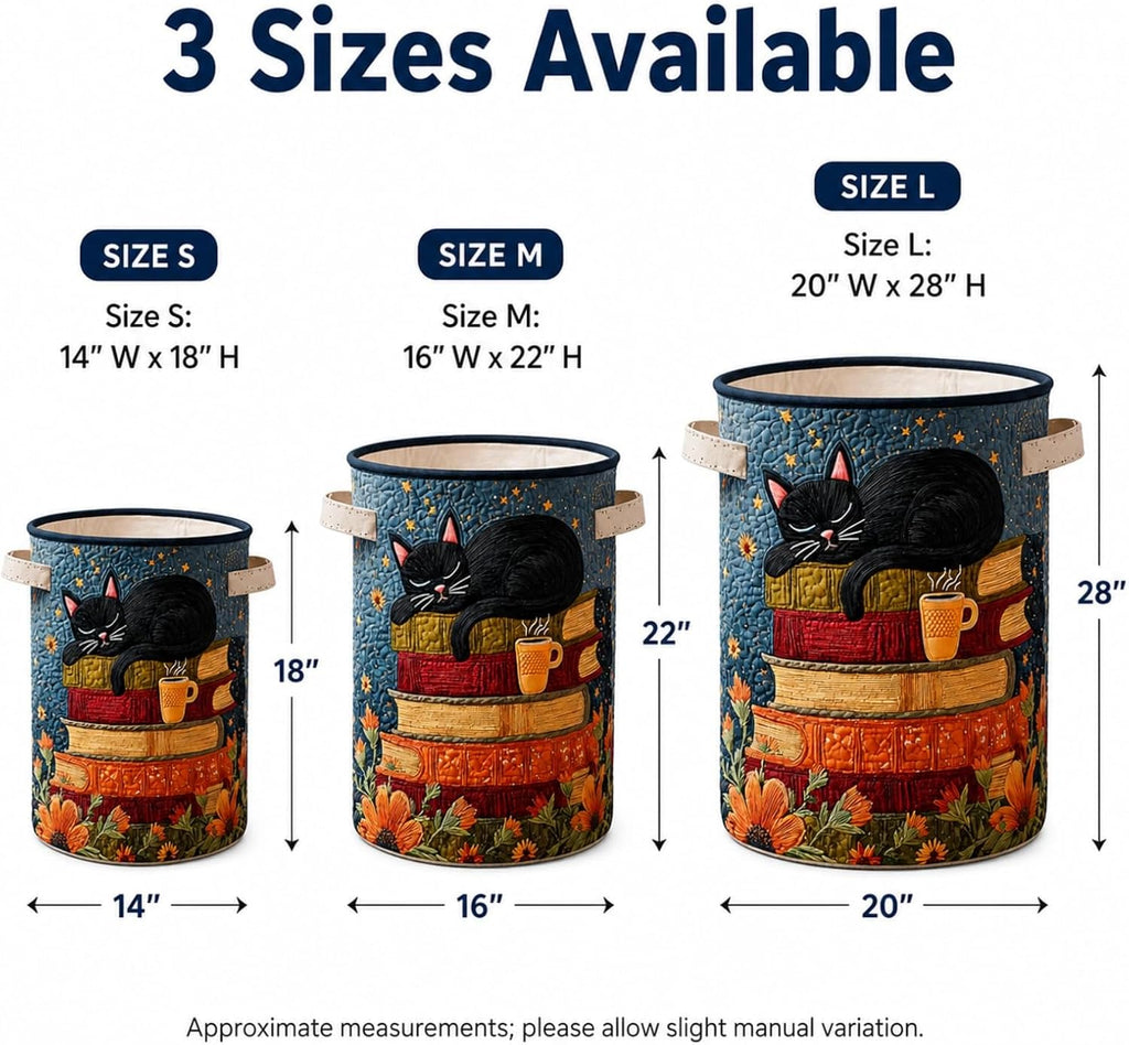 Custom Quilted Laundry Basket with Handles, Foldable Fabric Hamper for Clothes, Towels, Decorative Storage Basket