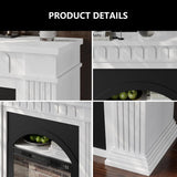44" Electric Fireplace Mantel, TV Stand with Freestanding Electric Fireplace
