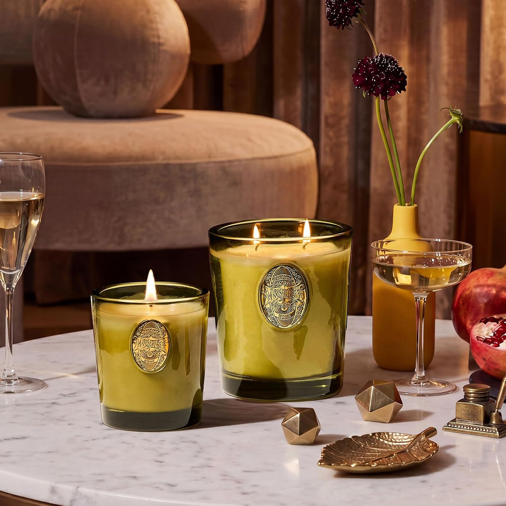 Natural Strong Soy Candle | Sandalwood Jasmine & Green | 9.2 oz, 50H Burn Time | Luxury Candle for Relaxation - Set of 92