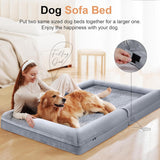 Large Dog Bed Orthopedic Washable: Beds Bolster XL Bed Large Big Dogs Memory Foam Couch Sofa Waterproof with Removable