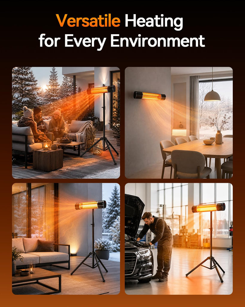 Electric Infrared Patio Heater, Outdoor Patio Heater