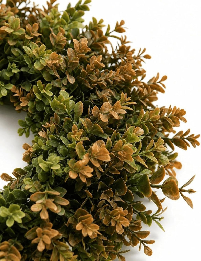Fall Home Decor 26'' Large Artificial Fall Boxwood Wreaths for Front Door - Set of 217