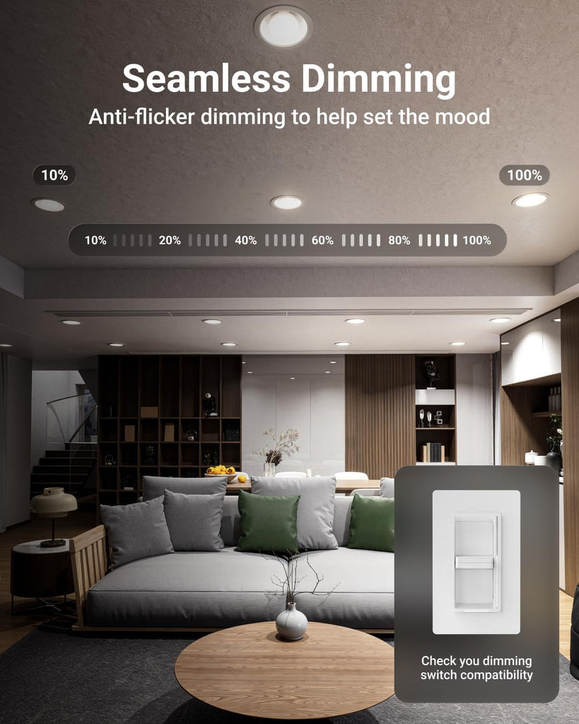 12 Pack BR30 LED Bulb, Recessed Can Light Bulbs, Indoor Flood Lighting, 1600 LM, 16W (100W Equivalent) 5000K Daylight
