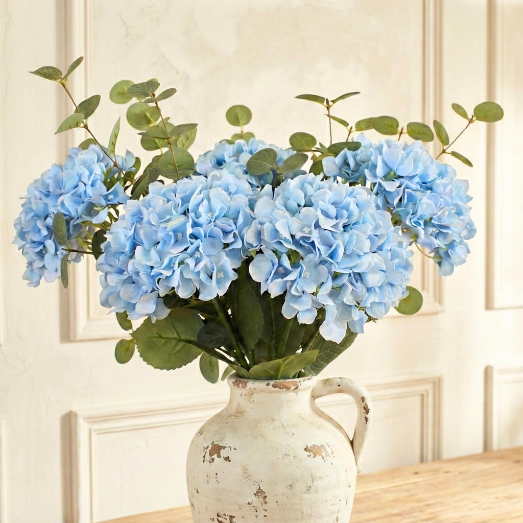 Blue Hydrangea Artificial Flowers Arrangement | Casa Home Living