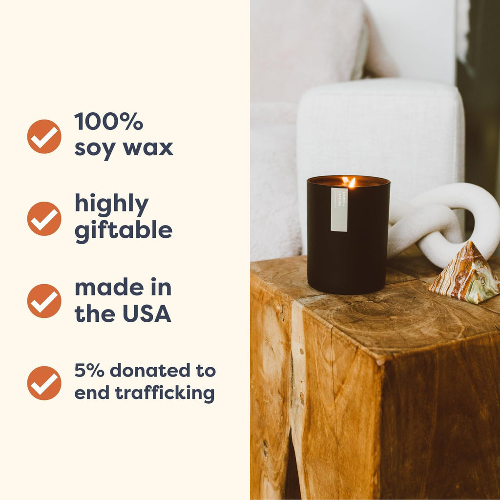 Evergreen & Eucalyptus Scented Candle - 75 Hour Burn
