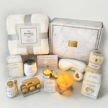 Gift Baskets for Women, 11PC Care Package with Moon Lamp, Grief, Get Well Soon After Surgery, Birthday, Think of You, Thank