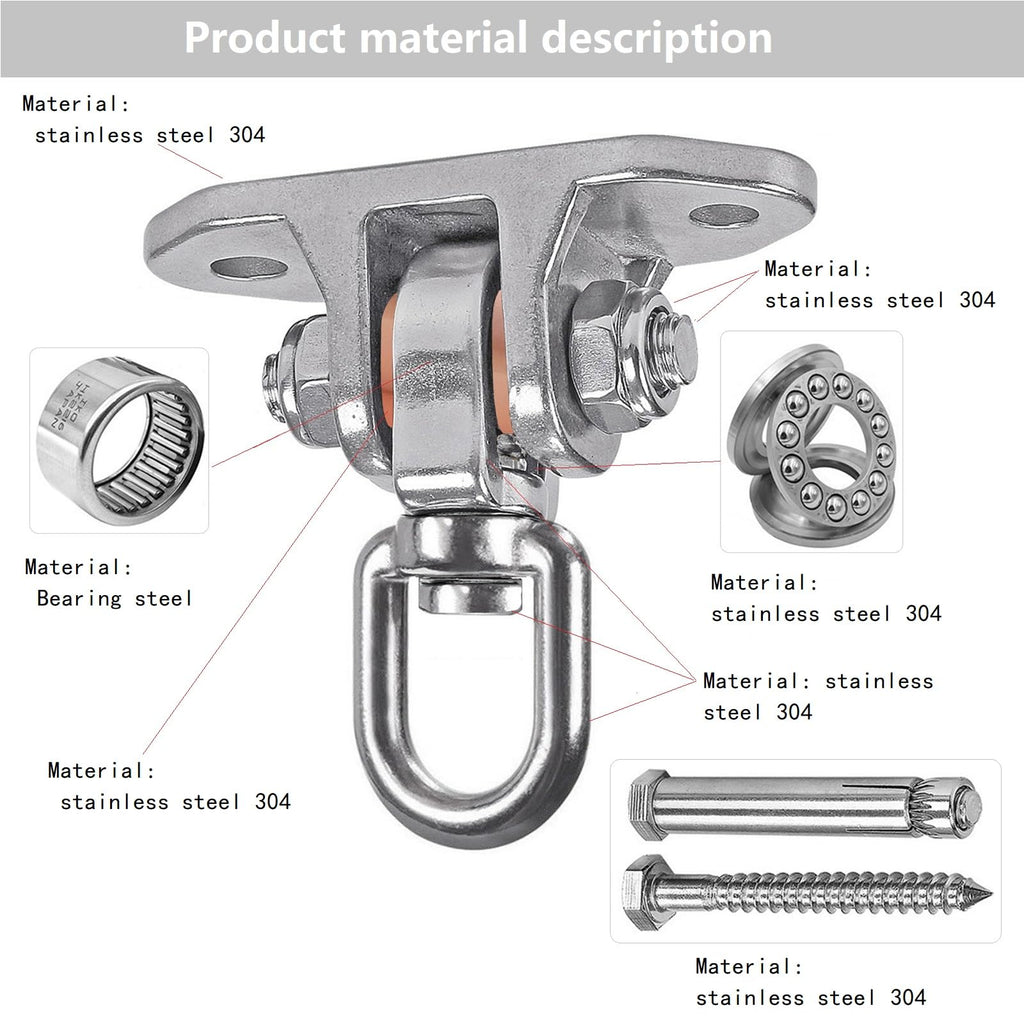 Heavy Duty Swing Hanger Stainless Steel 360°