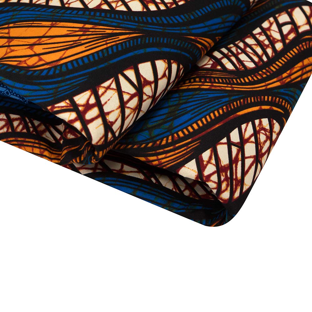 Fabric 6 Yard Ankara Tribal Print Fabric for Party Dress A05